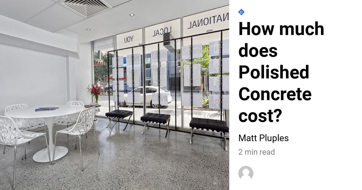 How Much Does Polished Concrete Cost? My Floor